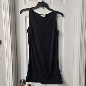 Enza Costa Black Sleeveless Tank Top